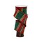 2.5" x 10yd Holiday Plaid Faux Dupioni Wired Ribbon - Red, Green, and Gold - Perfect for Christmas Crafts and Decorations - RGA12321J